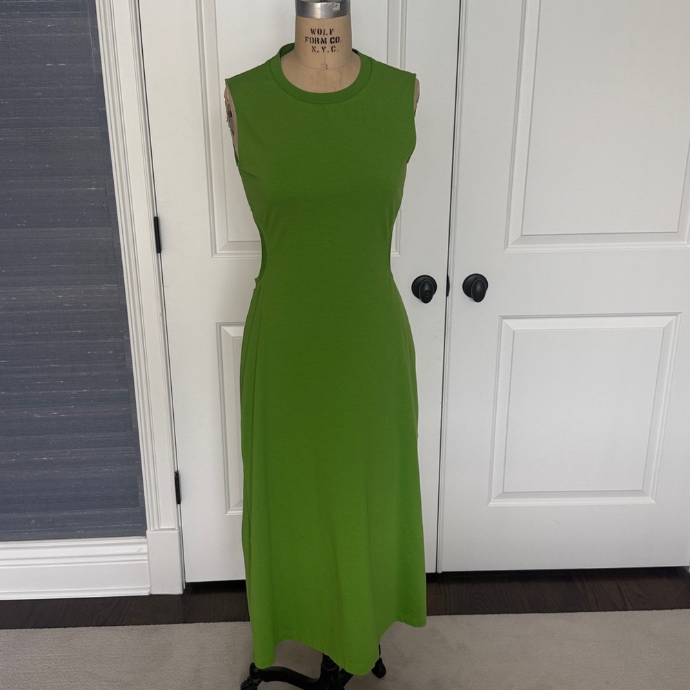 COS Bright  Green Cutout Dress